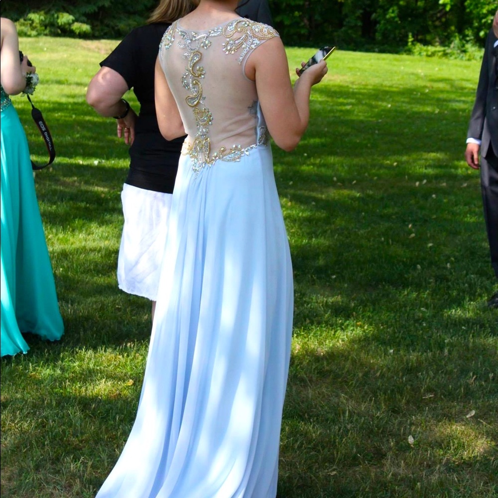 Nina’s Couture Prom Dress! BEAUTIFUL BEADWORK! $175 OBO!